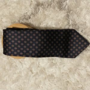 Joseph A. Bank necktie 100% silk 58" slim geometric